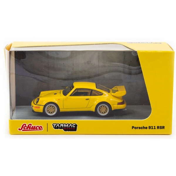 PORSCHE 911 RSR YELLOW - SCHUCO/TARMAC 1:64 SCALE MODEL - Image 2