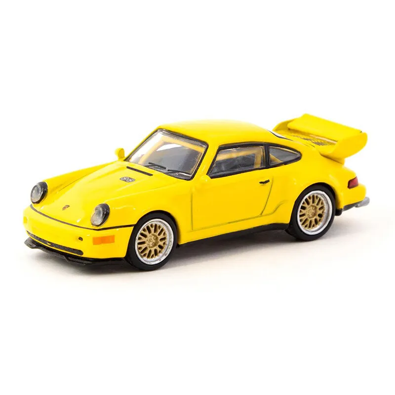PORSCHE 911 RSR YELLOW - SCHUCO/TARMAC 1:64 SCALE MODEL