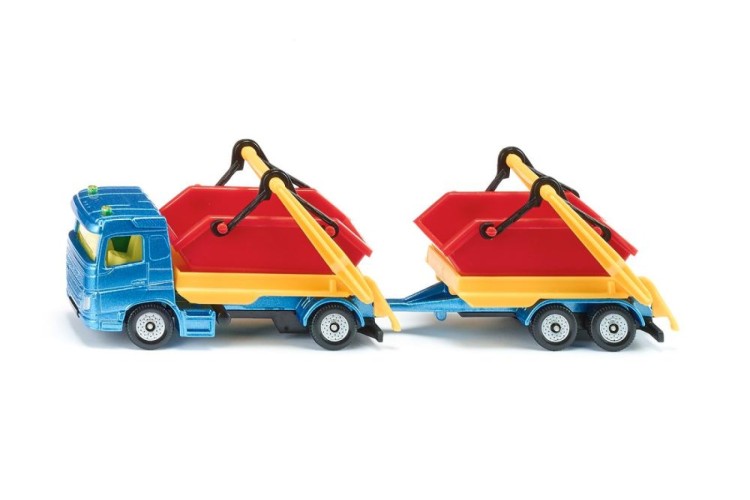 VOLVO TRUCK WITH SKIP & TRAILER - BLISTER PACK - SUPER SERIES - Image 2