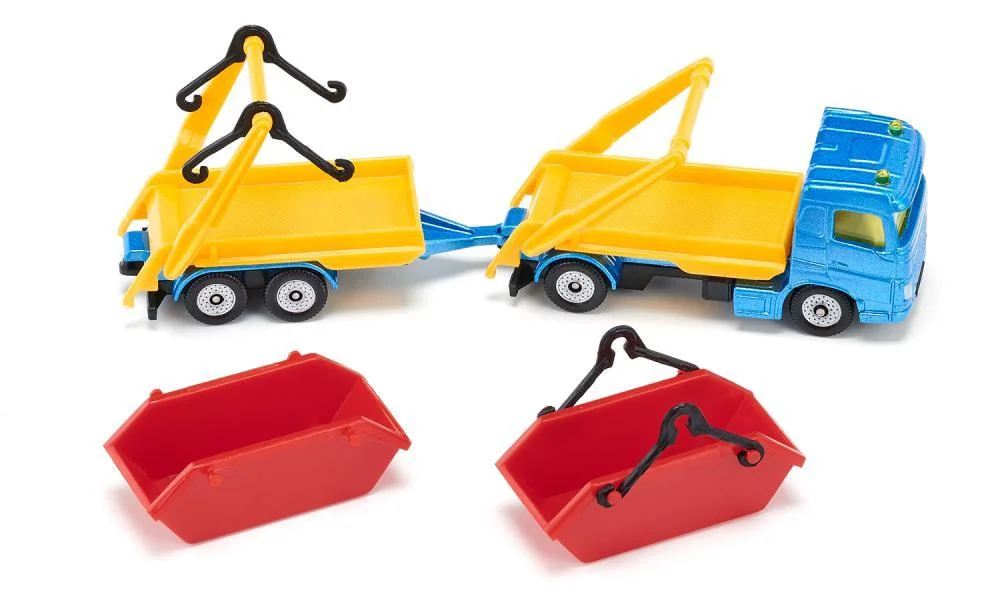 VOLVO TRUCK WITH SKIP & TRAILER - BLISTER PACK - SUPER SERIES - Image 5