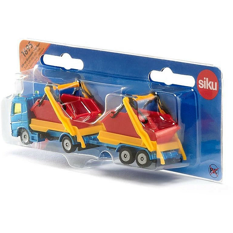 VOLVO TRUCK WITH SKIP & TRAILER - BLISTER PACK - SUPER SERIES - Image 6