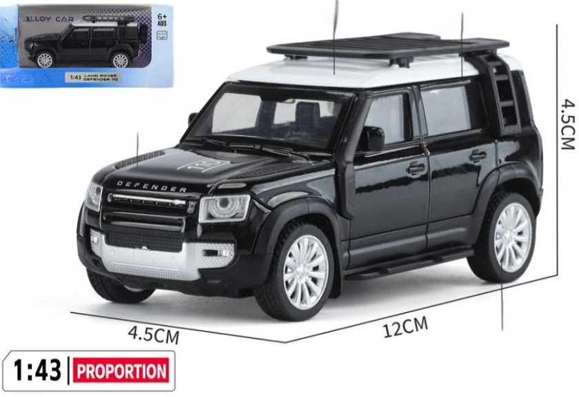 LAND ROVER DEFENDER 110 BLACK - QIYI 1:43 SCALE DIECAST MODEL - Image 2