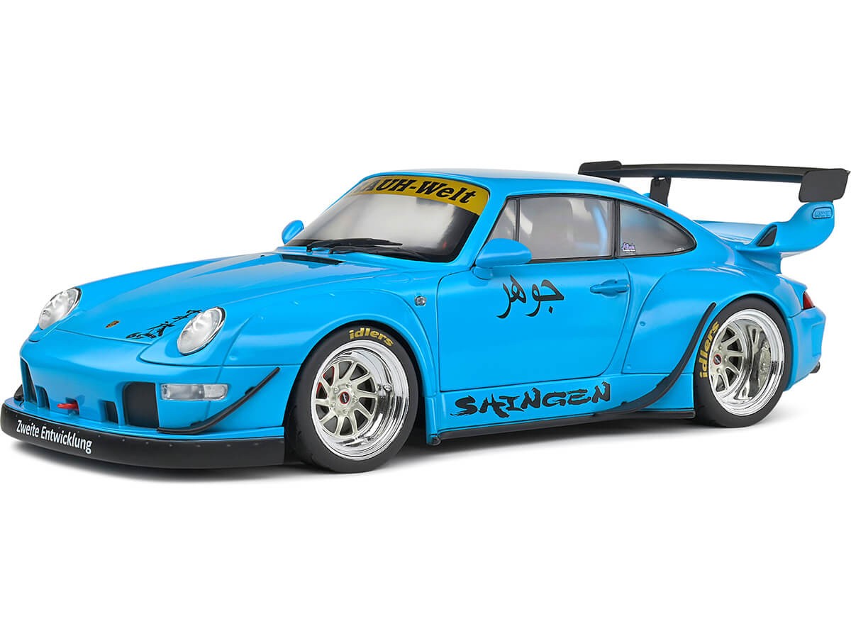 PORSCHE 911 RWB Bodykit Shingen Blue 2018 - 1:18 SCALE - Image 5
