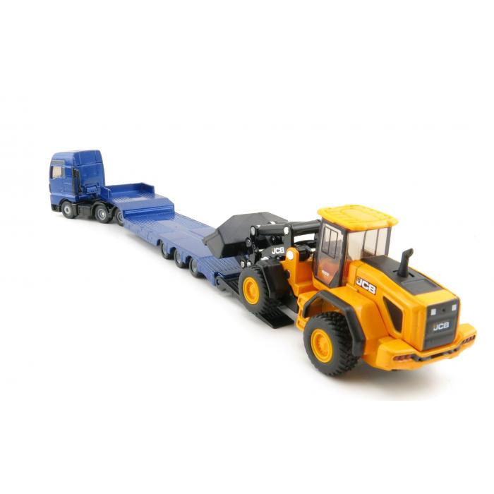 MAN TRUCK WITH LOW LOADER & JCB - 1:87 SCALE MODEL - Image 5