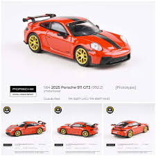 PORSCHE 911 GT3 (992.2) RED - 64 PARA 1:64 SCALE - Image 2
