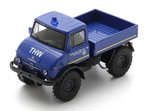 UNIMOG 406 THW BLUE - SCHUCO - 1:64 SCALE