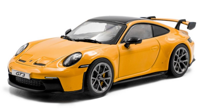 PORSCHE 992 GT3 YELLOW 2023 - 1:43 SCALE DIECAST MODEL - Image 6