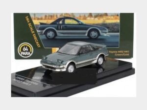 TOYOTA MR2 MK1 GREEN/GOLD - 1985 - PARAGON 1:64 SCALE