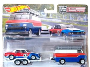 ROVER P6 1970 & HW RALLY HAULER #62 - HOTWHEELS TEAM TRANSPORT - 1:64 SCALE