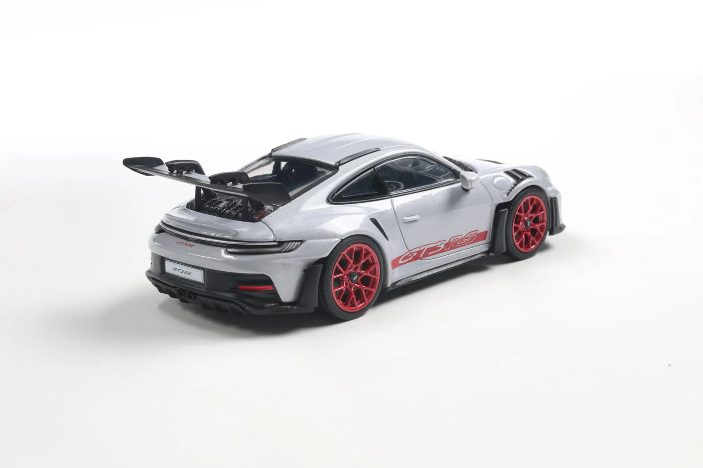 PORSCHE 911 (992) GT3 RS - ICE GREY w/RED - SOLIDO - 1:43 SCALE DIECAST MODEL - Image 3