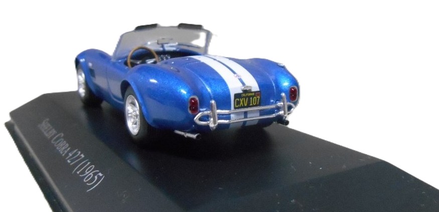 SHELBY COBRA 427 (1965) BLUE/WHITE STRIPES - 1:43 SCALE MODEL - Image 2