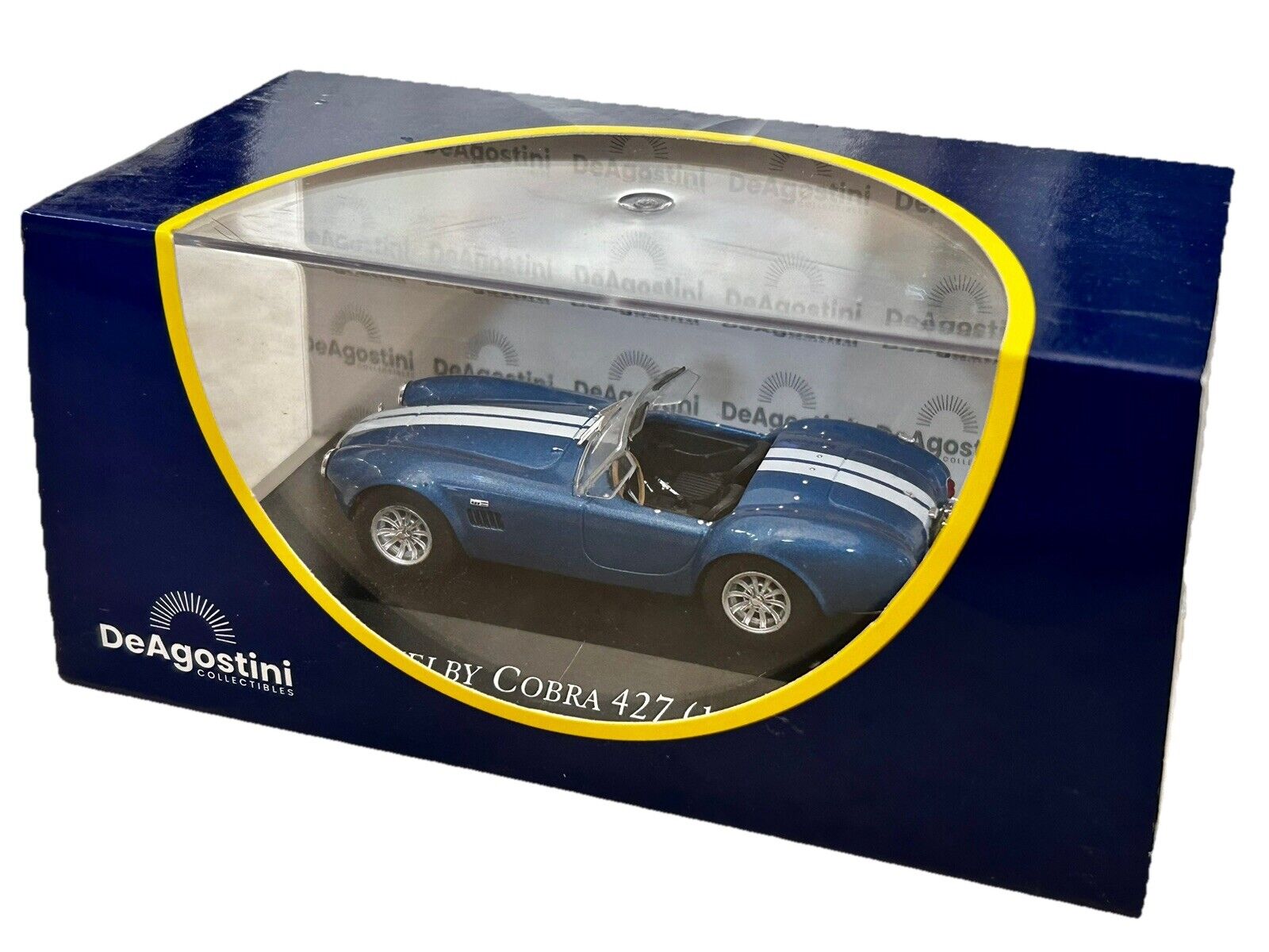 SHELBY COBRA 427 (1965) BLUE/WHITE STRIPES - 1:43 SCALE MODEL - Image 3