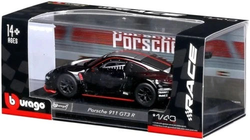 PORSCHE 911 GT3 R BLACK - 1:43 SCALE - BbURAGO RACE MODELS - Image 2