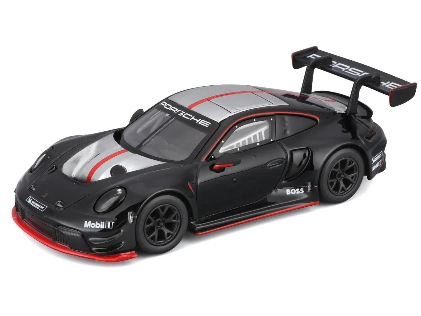 PORSCHE 911 GT3 R BLACK - 1:43 SCALE - BbURAGO RACE MODELS