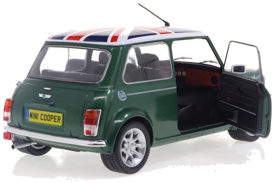 MINI COOPER SPORT PACK - GREEN With UNION JACK - SOLIDO 1:18 SCLAE MODEL - Image 12