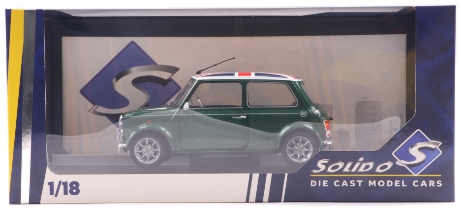 MINI COOPER SPORT PACK - GREEN With UNION JACK - SOLIDO 1:18 SCLAE MODEL - Image 3