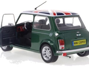 MINI COOPER SPORT PACK - GREEN With UNION JACK - SOLIDO 1:18 SCLAE MODEL