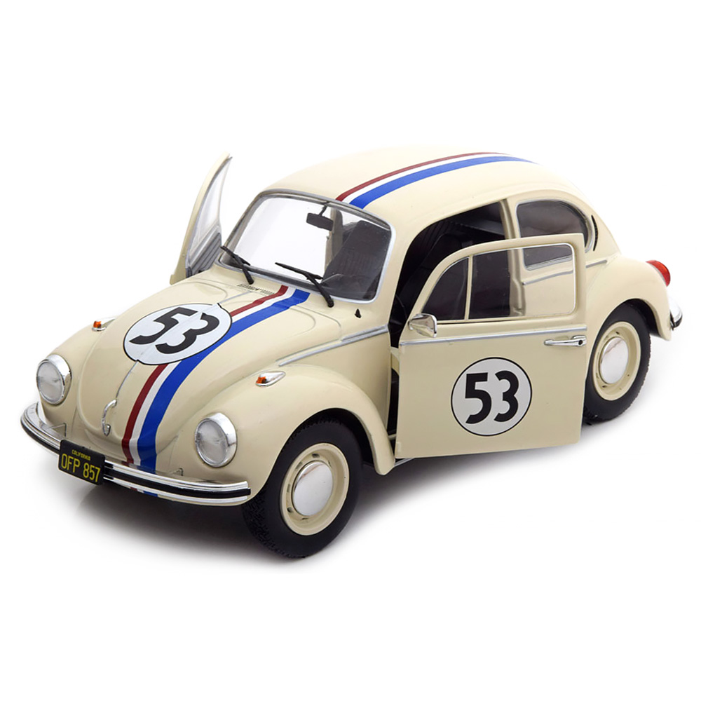 VOLKSWAGEN BEETLE 1303 No. 53 CREAM - SOLIDO 1:18 SCALE DIECAST MODEL