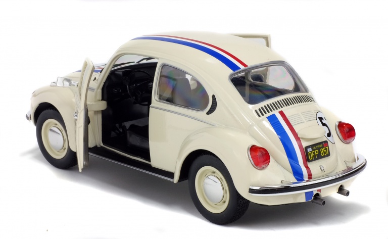 VOLKSWAGEN BEETLE 1303 No. 53 CREAM - SOLIDO 1:18 SCALE DIECAST MODEL - Image 3
