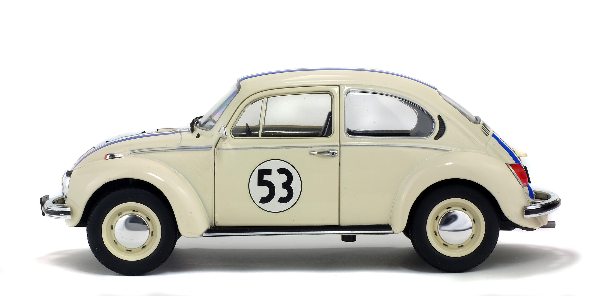 VOLKSWAGEN BEETLE 1303 No. 53 CREAM - SOLIDO 1:18 SCALE DIECAST MODEL - Image 4