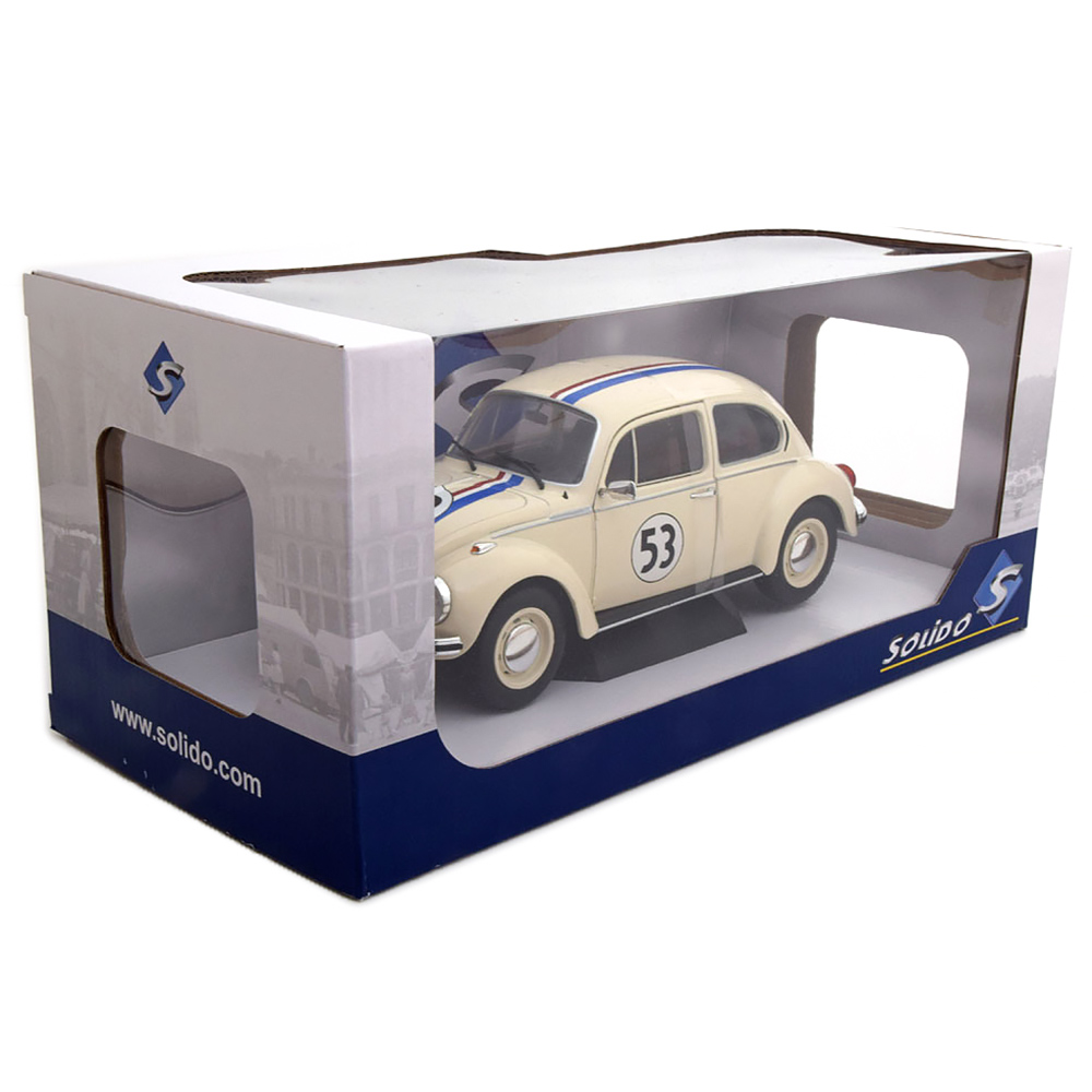 VOLKSWAGEN BEETLE 1303 No. 53 CREAM - SOLIDO 1:18 SCALE DIECAST MODEL - Image 7