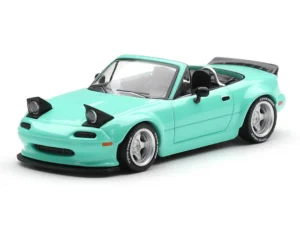 MAZDA MX-5 (NA) PANDEM MINT GREEN (RHD) - MINI GT - 1:64 SCALE