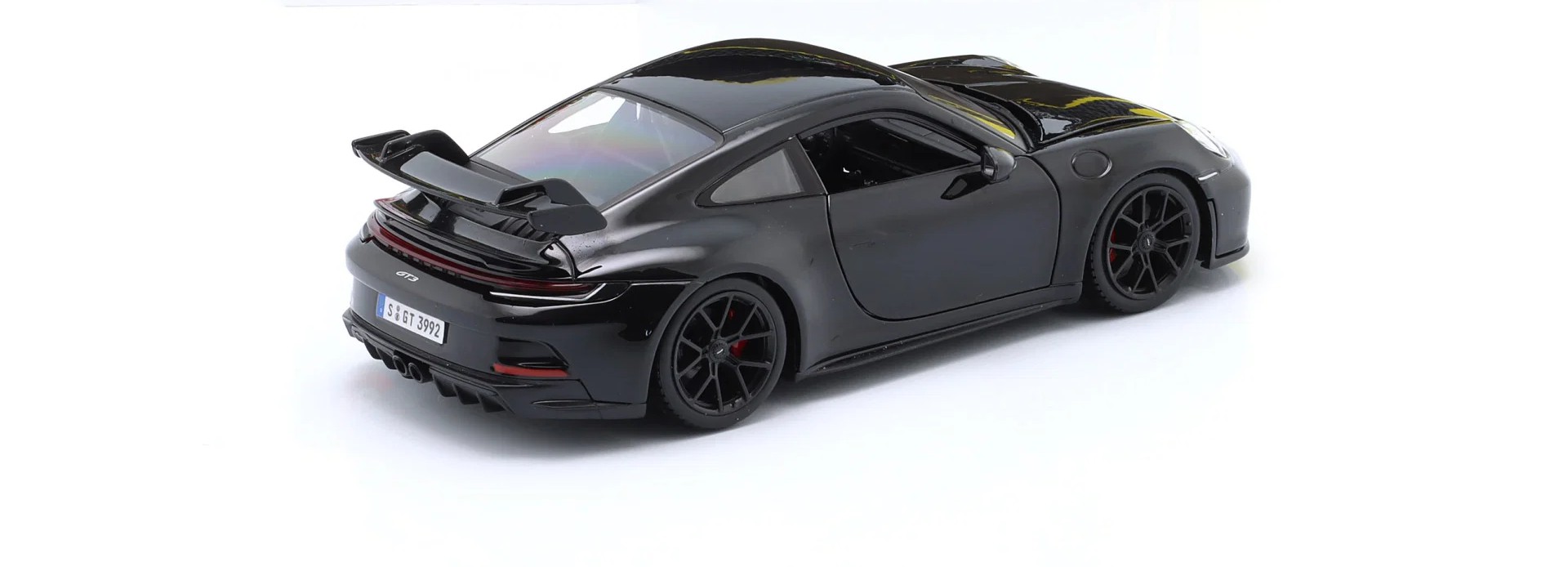 PORSCHE 911 GT3 BLACK - 1:24 SCALE - BbURAGO MODELS - Image 3