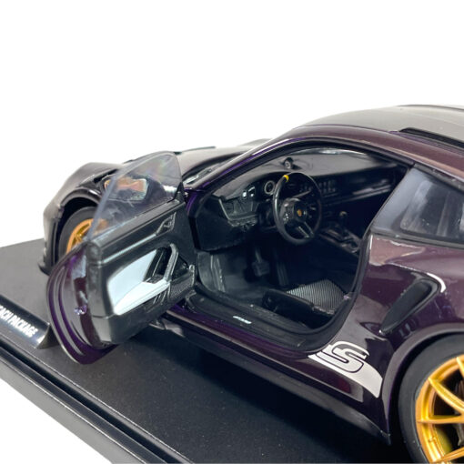 PORSCHE 911 GT3 RS WEISSACH PACKAGE VIOLA PURPLE - SOLIDO 1:18 SCALE DIECAST MODEL - Image 7