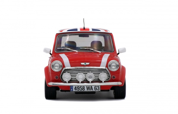 MINI COOPER SPORT PACK - RED With UNION JACK - SOLIDO 1:18 SCLAE MODEL - Image 2
