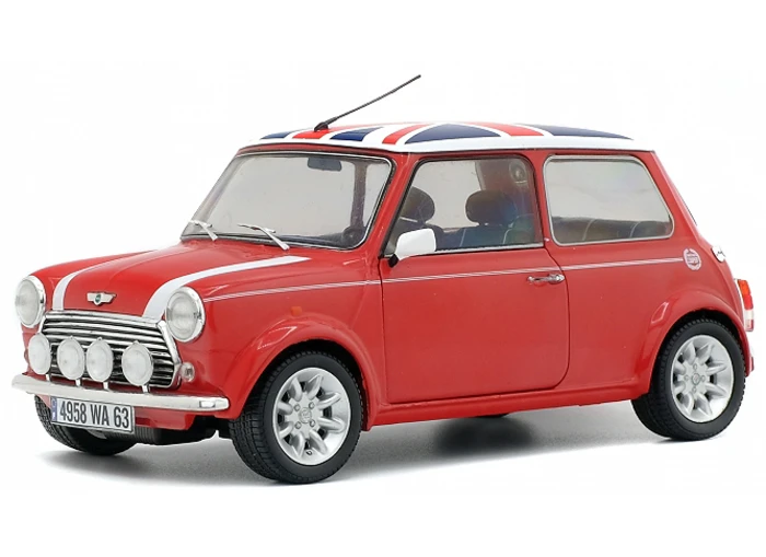 MINI COOPER SPORT PACK - RED With UNION JACK - SOLIDO 1:18 SCLAE MODEL - Image 3