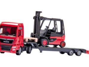 MAN TRUCK WITJ LINDE FORKLIFT + PALLET - 1:87 SCALE SIKU SUPER