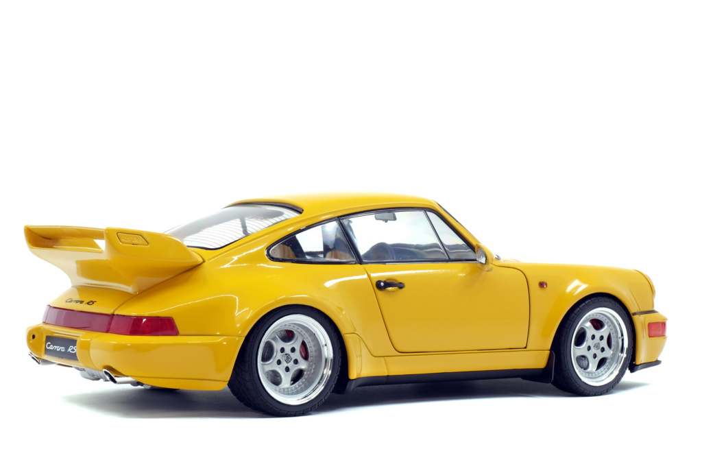 PORSCHE 964 3.8 RS JAUNE VITESSE 1990 - SOLIDO 1:18 SCALE DIECAST MODEL - Image 5