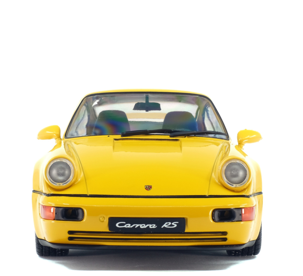 PORSCHE 964 3.8 RS JAUNE VITESSE 1990 - SOLIDO 1:18 SCALE DIECAST MODEL - Image 8